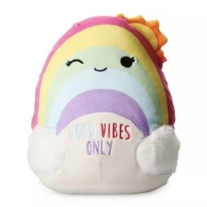 SQUISHMALLOWS "Good Vibes Only" Sunshine the Rainbow 7.5" Plush NEW WITH TAGS